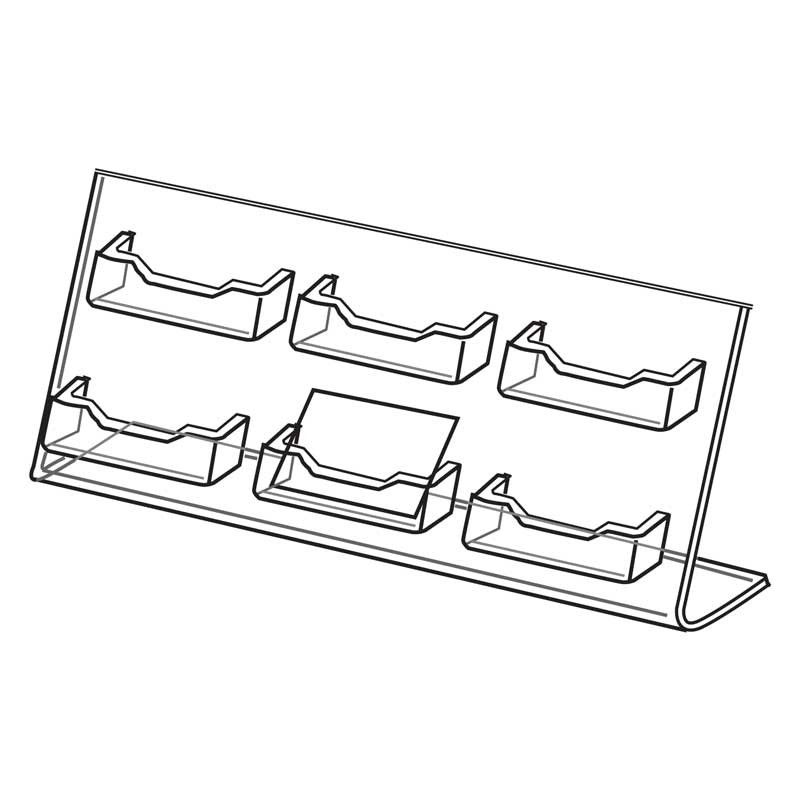 Acrylic Countertop Multi Business Card Stand The Fixture Zone