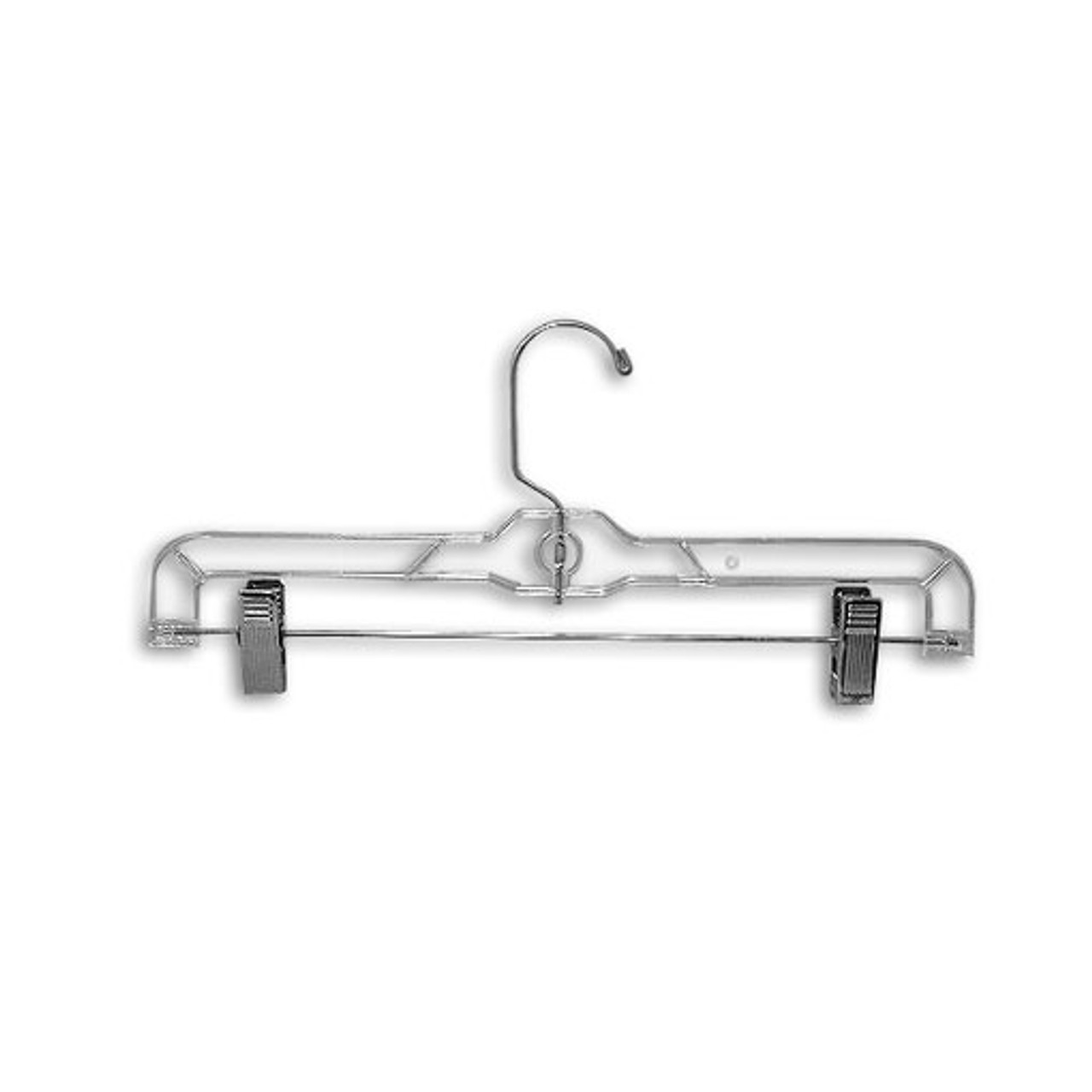 Skirt/Pant Hanger 14 inch Wide Heavy Weight Clear (Box of 100) - The  Fixture Zone