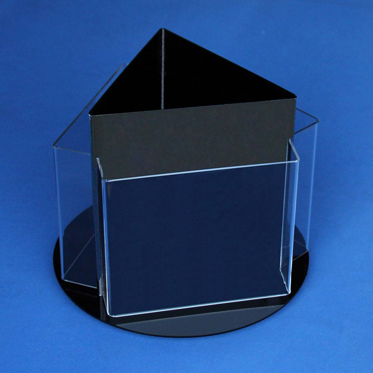 Acrylic Revolving Brochure Holder The Fixture Zone