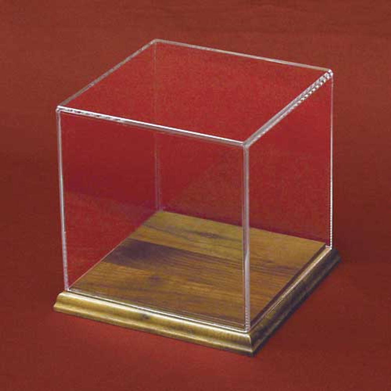 glass square display case