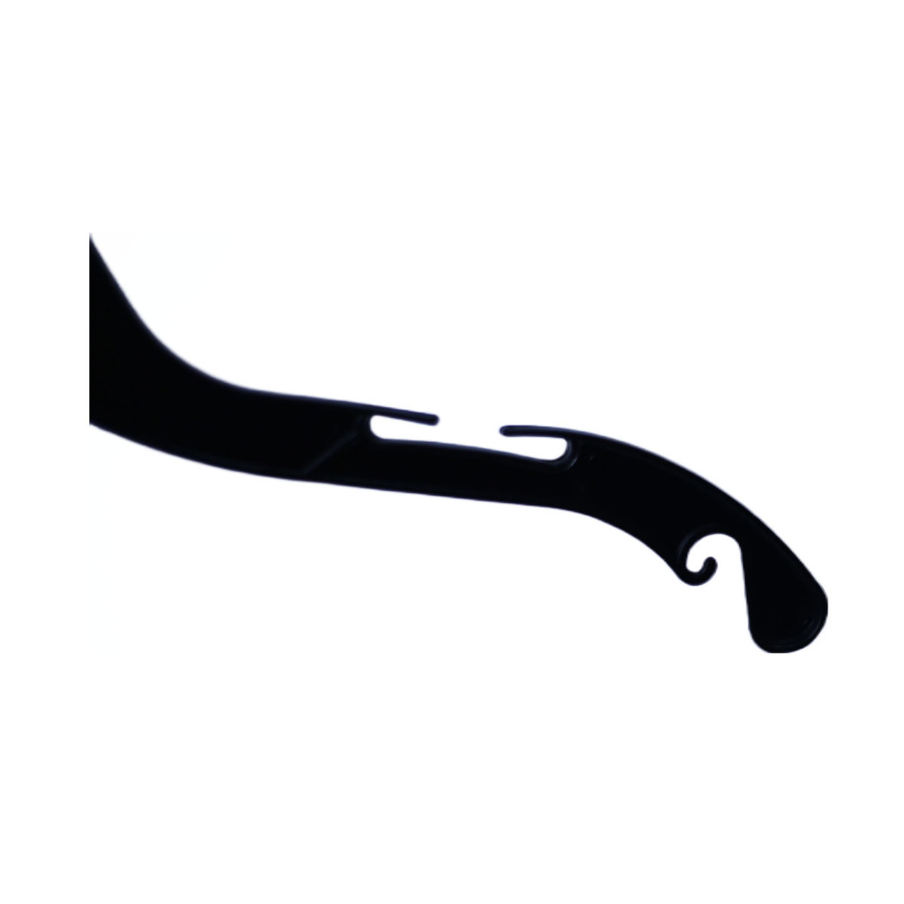 17 Heavy Weight Plastic Dress/Shirt Hanger Black/Black (Box of 100)