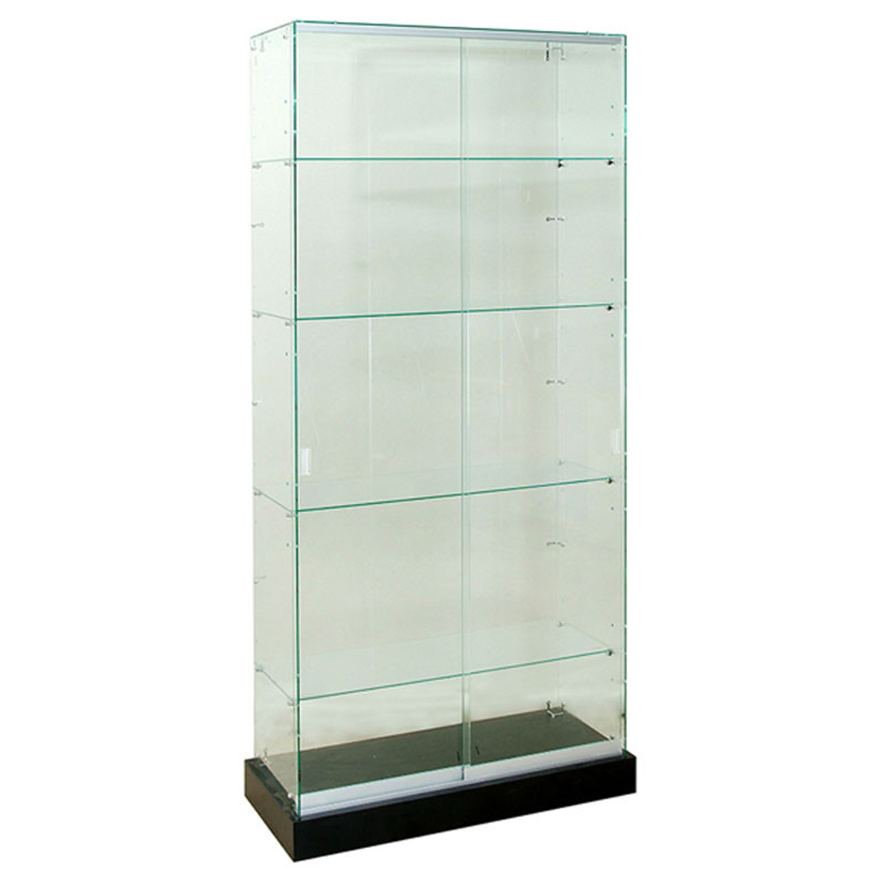 Glass shop display case