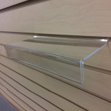 Quick Ship Slatwall Acrylic Shelves