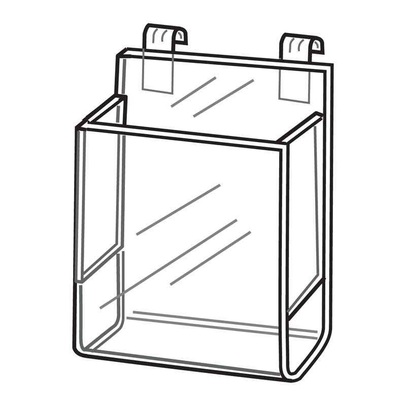 Acrylic Gridwall Brochure Holder The Fixture Zone