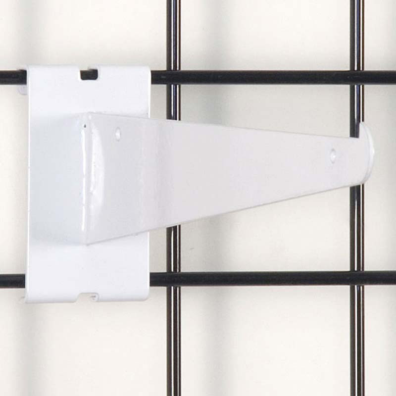 Gridwall Shelf Bracket White The Fixture Zone