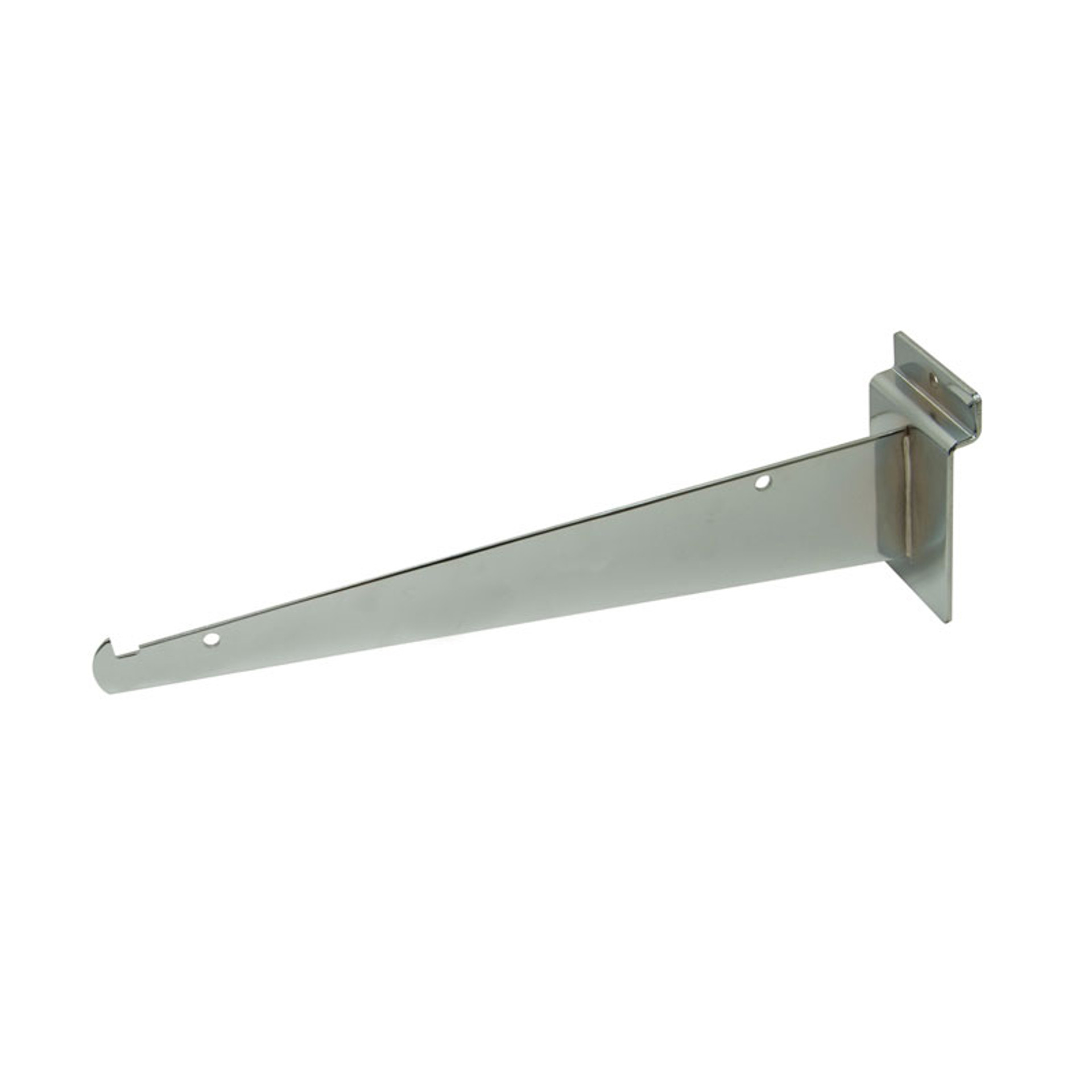 Slatwall Shelf Brackets Chrome The Fixture Zone
