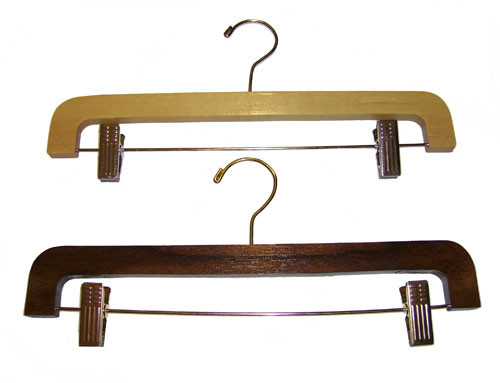 Wood Skirt Hanger Pant Hanger 14" (Box of 100)