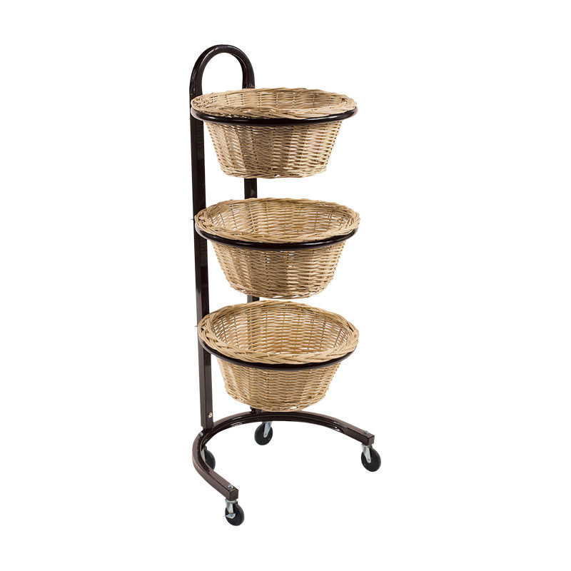 2 Tier Wicker Basket Display