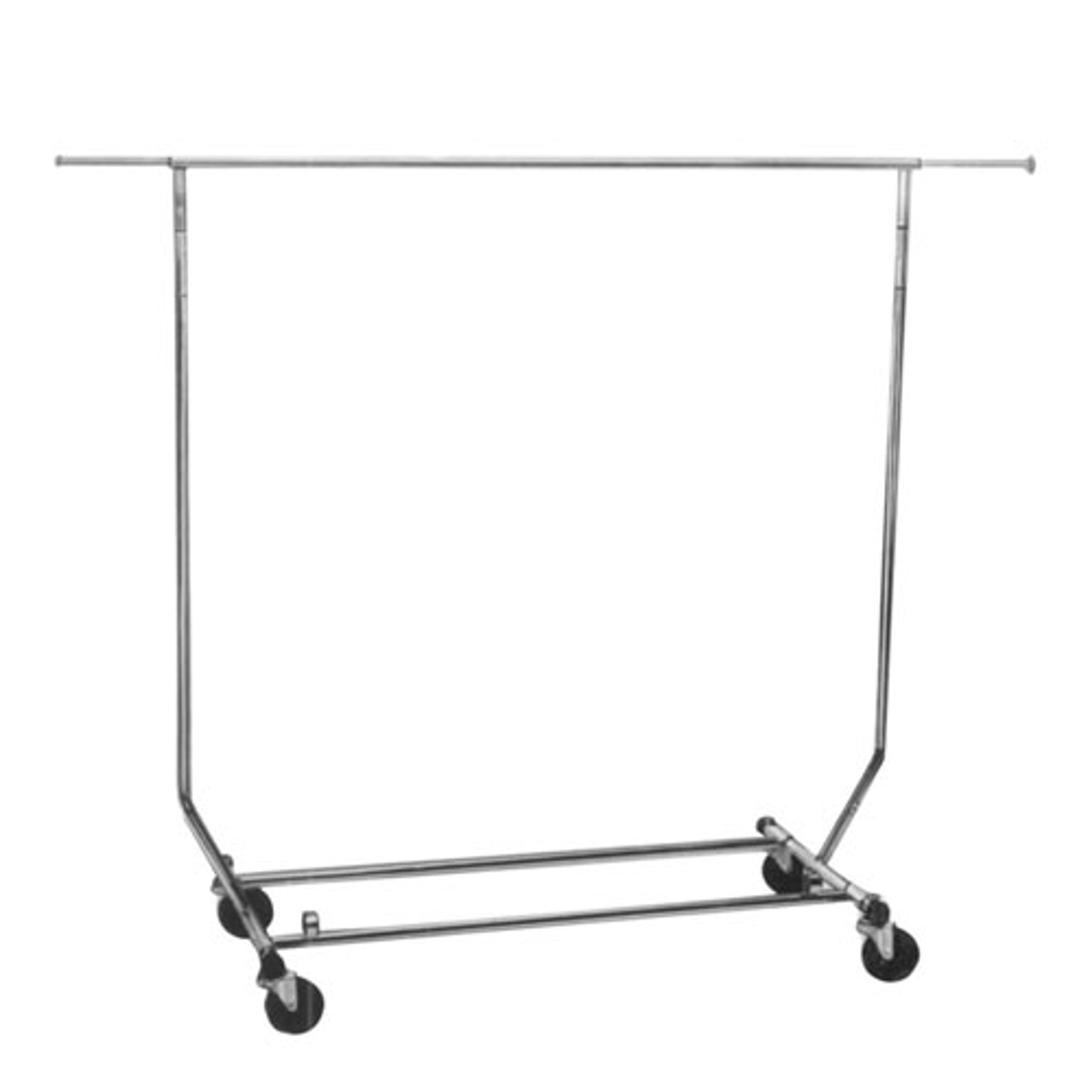 Collapsible Rolling Garment Rack The Fixture Zone