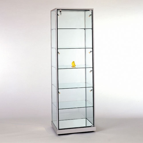 Rectangular Glass Tower Display Case-2