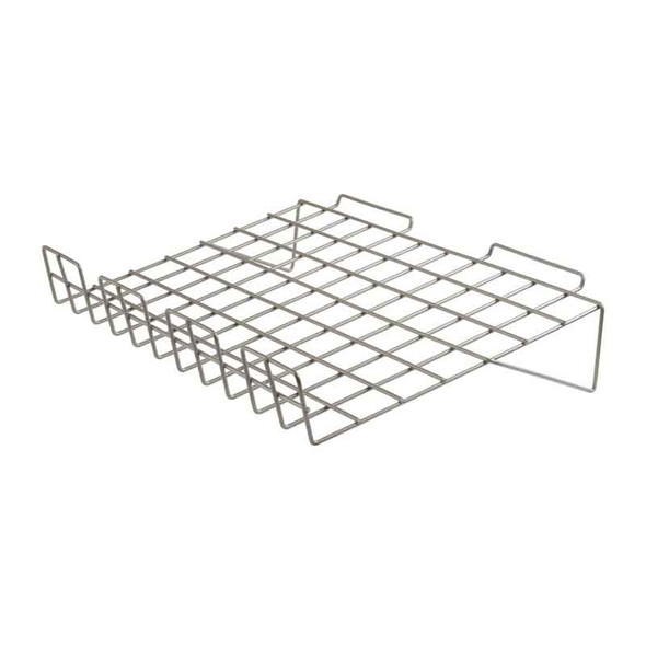 Slatwall 22-1/2in.x 14in. Sloping Wire Shelf Epoxy Chrome - Box of 6