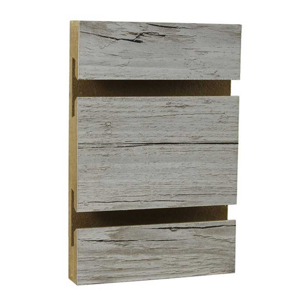 Slatwall Panel Weathered Barnwood Melamine