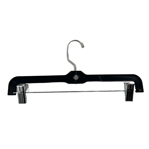 14" Heavy Weight Black & Zinc Skirt/Pant Hanger(Box of 100)