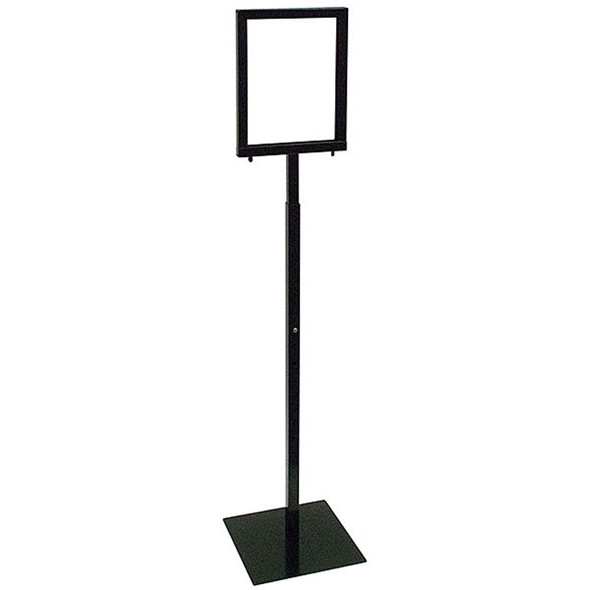 Adjustable 8-1/2in. x 11in. Sign Holder w/ Removable Head Black