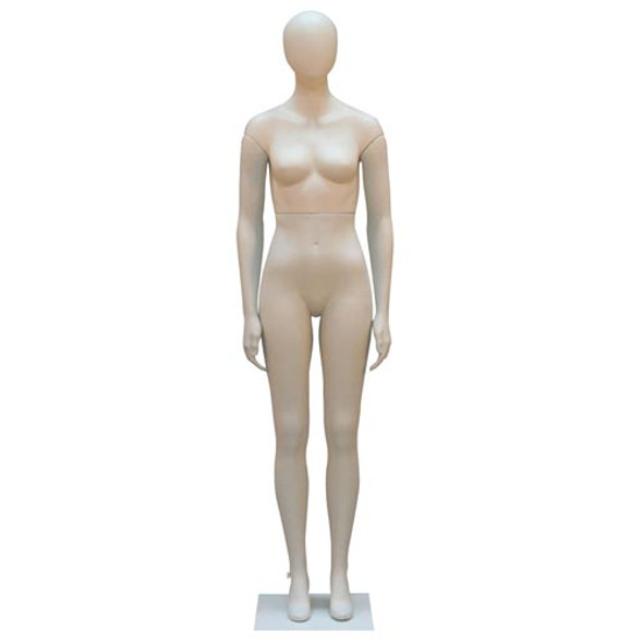 Female Mannequin With Oval Head With Straight Legs and Arms