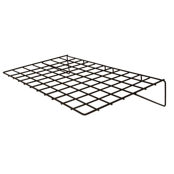 Black 24 W x 15 D KC Store Fixtures A04911 Flat Grid Shelf Pack of 10 