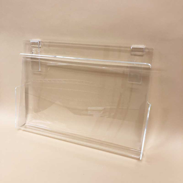 Acrylic Gridwall Brochure Holder The Fixture Zone