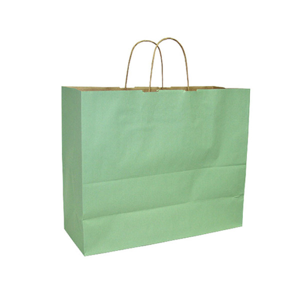 Paper Shopping Bag Sage Green Case of 250