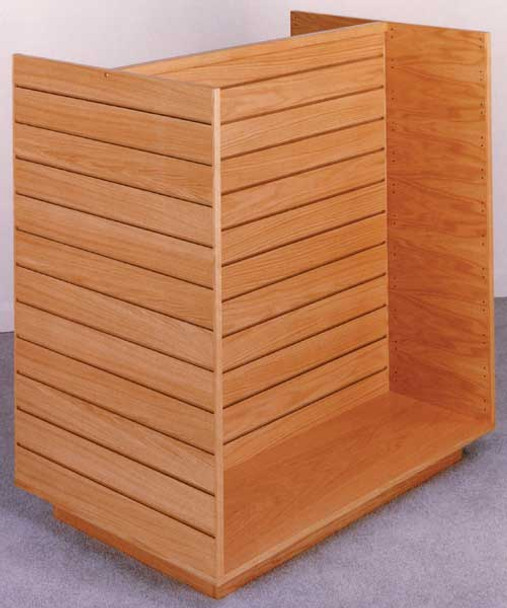 Real Wood Double-Sided Slatwall H-Unit