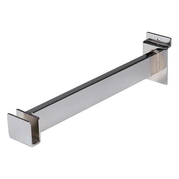 Slatwall Brackets for Rectangular Tubing - 12 inch
