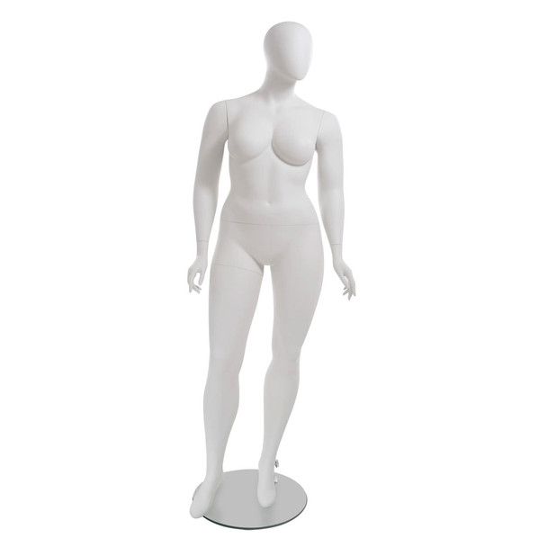 Amber Plus Size Mannequin with Oval Head Pose 3