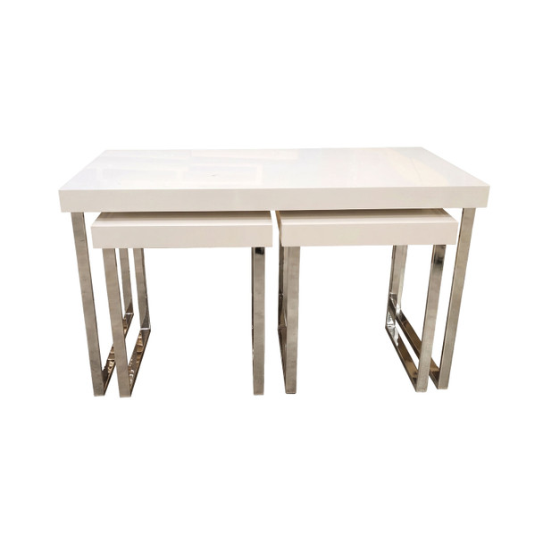Large Nesting Display Tables White