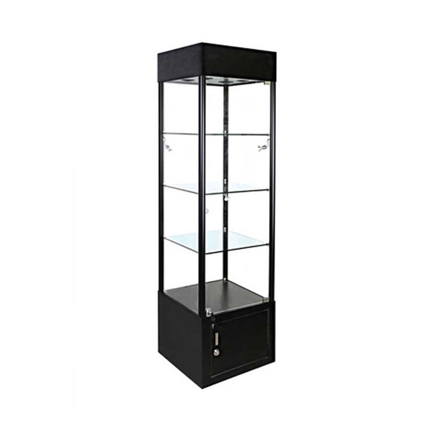 20in. Square Tower Case Black