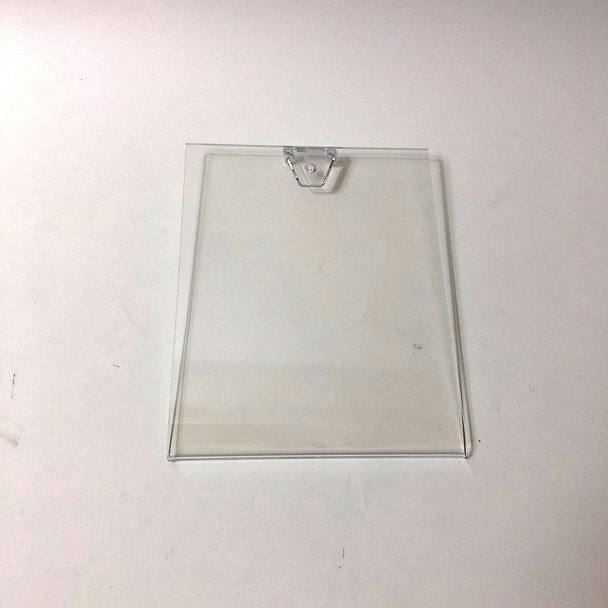 Acrylic Pegboard Sign Holder Verticle 7" x 5-1/2"