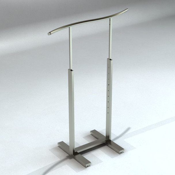 Bauhaus Series Single Bar Merchandiser with S-shaped Hangrail