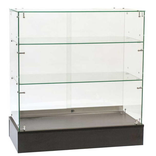 Frameless Glass Display Showcase Full Vision 36" Wide