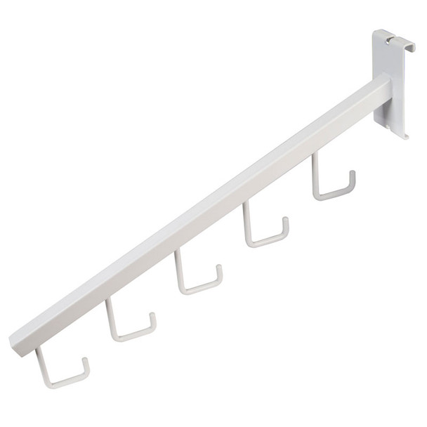 Gridwall Waterfall Square Tubing J-Hook White