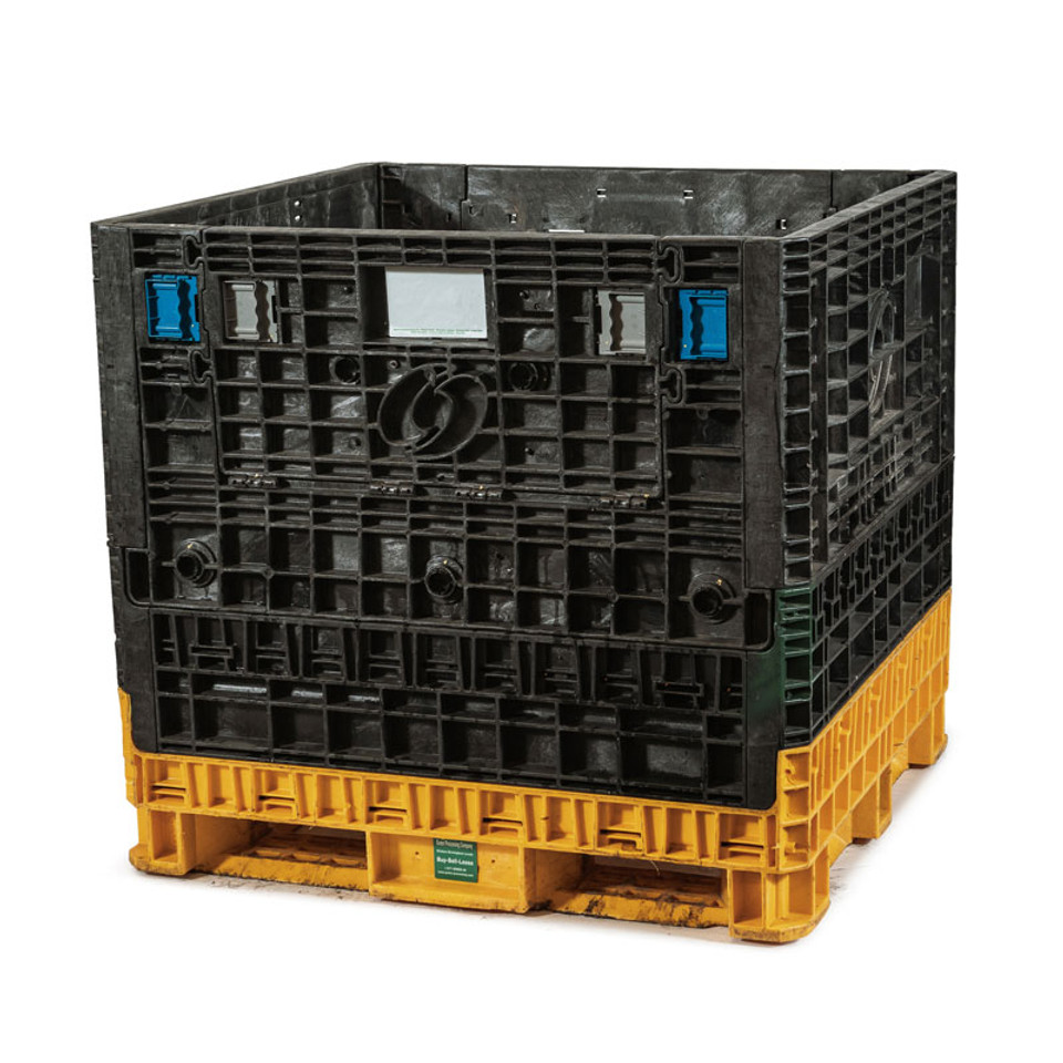 Used Plastic Bulk Collapsible Container/Gaylord 45x48x34 The Fixture Zone