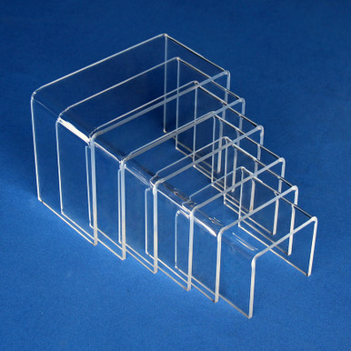Acrylic Narrow Risers Set of 6 - The Fixture Zone