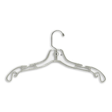 17 Heavy Weight Plastic Dress/Shirt Hanger Black/Zinc (Box of 100)