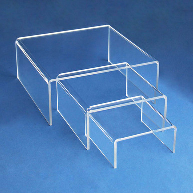 Large Acrylic Risers Set of 3 Short