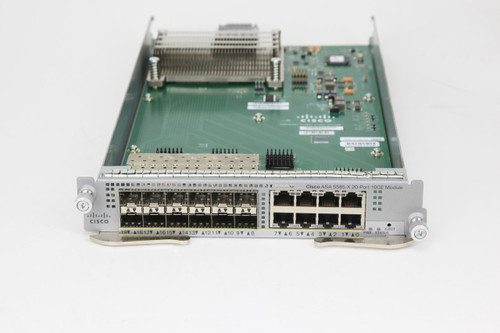 Cisco Ethernet Module
20-Port
8x10G Base Ethernet
12x SPF 1G
Firewall
Front View