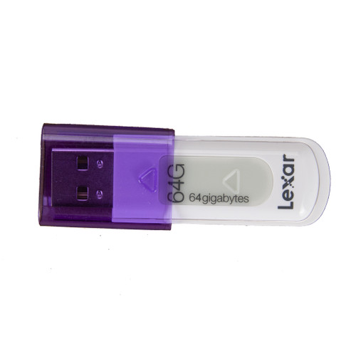 LJDS50-64G Lexar JumpDrive S50 64GB USB 2.0 Flash Drive (Purple)