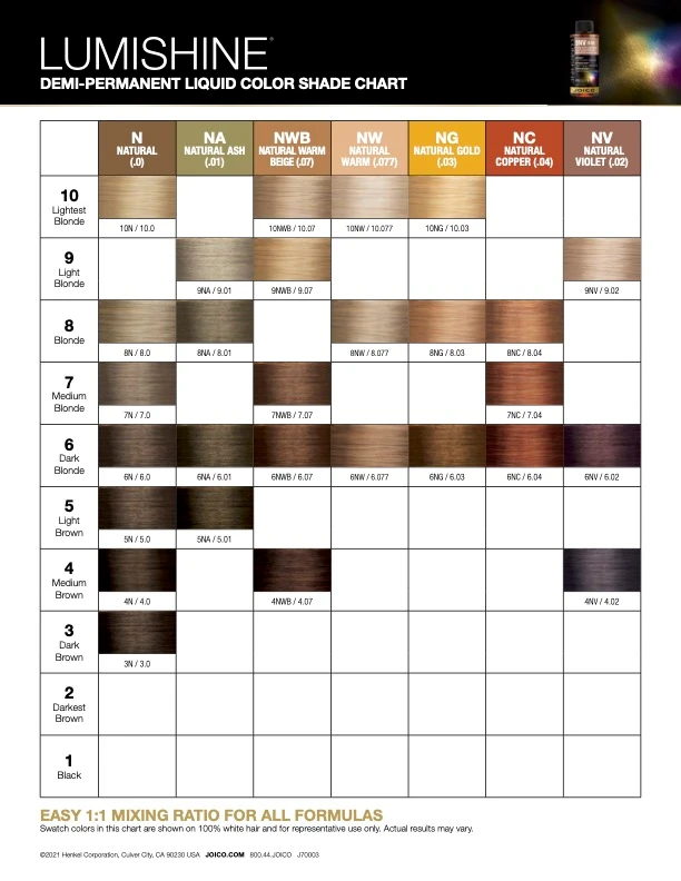 LumiShine DemiPermanent Liquid Colour Hair Square Inc.