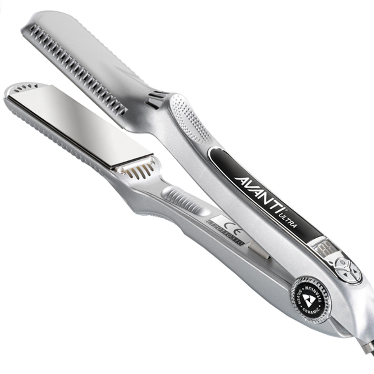 Avanti Ultra Nano-Titanium Ceramic Silver Digital Flat Iron