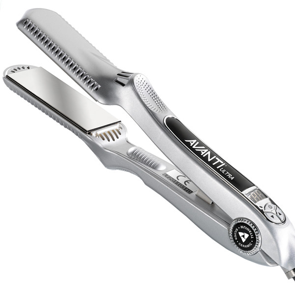 Avanti Ultra NanoTitanium Ceramic Silver Digital Flat Iron Hair