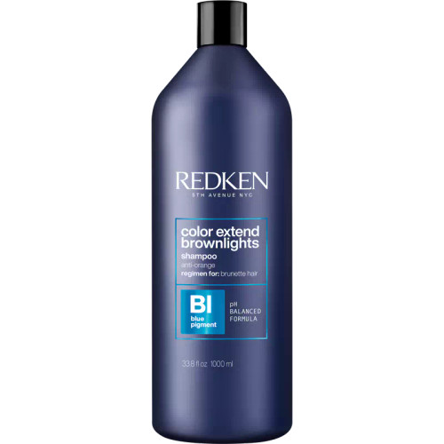 Color Extend Brownlights Blue Toning Sulfate-Free Shampoo, 1L