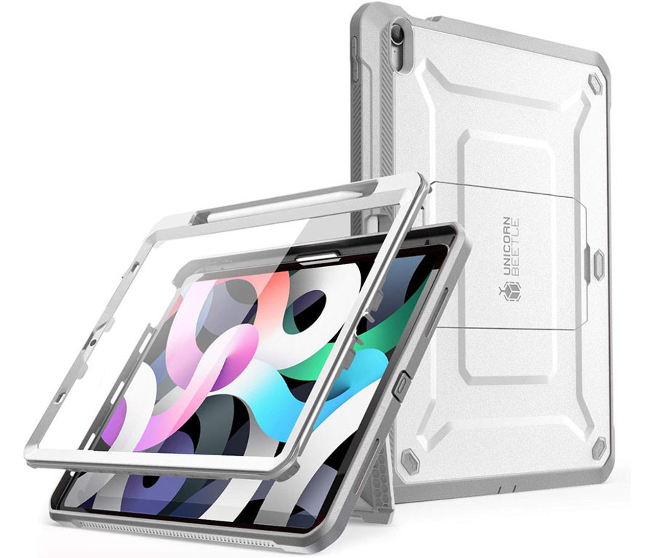 Unicorn Beetle Pro Case in white (iPad Air 5th/6th Gen version shown here)