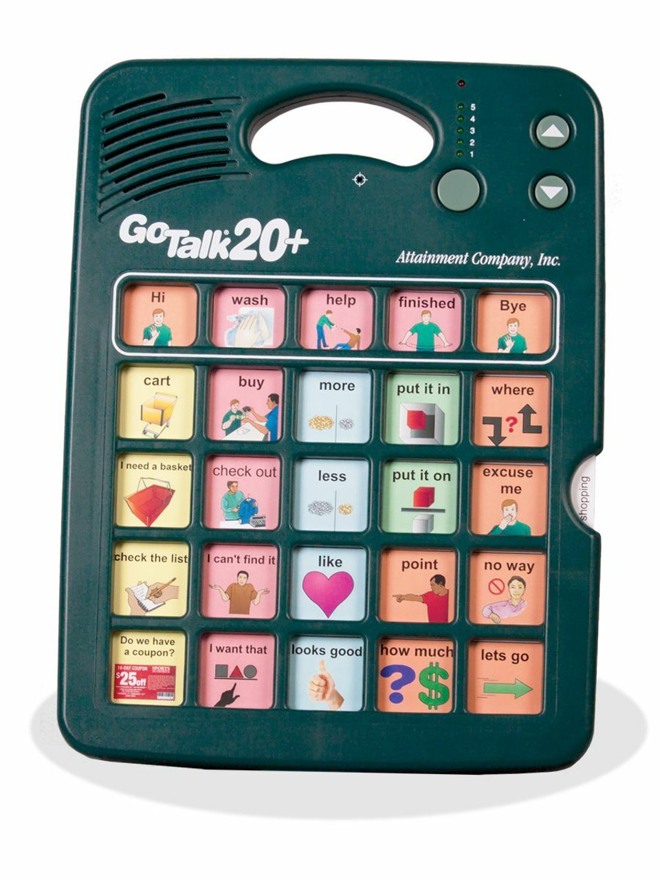 GoTalk 20+ has been discontinued and replaced with the GoTalk 20+ Lite Touch model. AVAILABLE IN TWO WEEKS ORDER NOW! Call with questions 763-755-1402