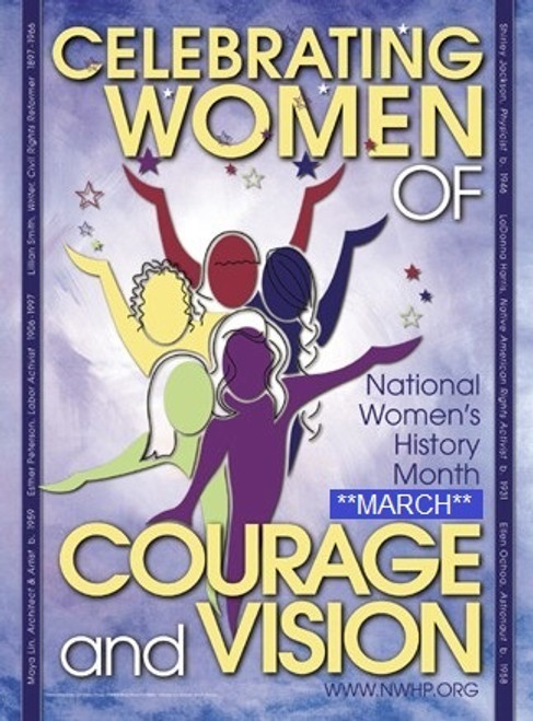 2001 National Women's History Month "Celebrating Women of Courage and Vision" Poster