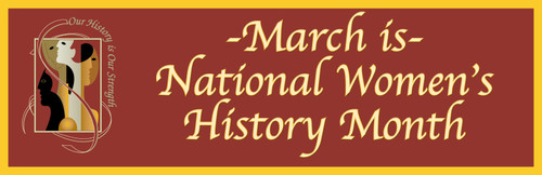 March is National Women's History Month Banner