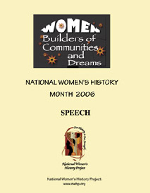 Women Builders of Communites and Dreams Speech