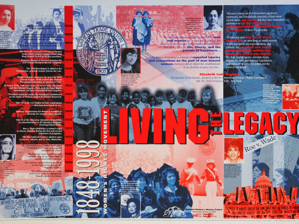 Living the Legacy Women's Right Movement 1848 - 1998 Poster