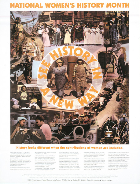 1996 National Women's History Month "See History in a New Way" Poster