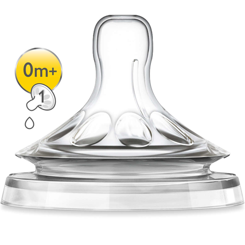 Avent tetina natural de flujo de recién nacido con 1 agujero-2 UDS