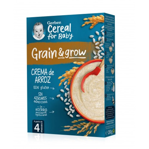 Gerber crema de arroz 1 estuche 250 g